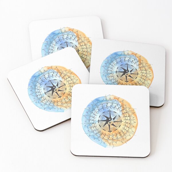 Item preview, Mandala "Find your way" - watercolor base designed and sold by silkon70.