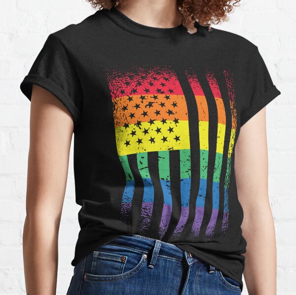 American pride LGBT flag  Classic T-Shirt