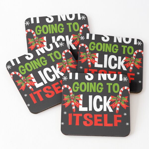 Item preview, It's Not Going To Lick Itself Christmas Pajama Candy Cane T-Shirt designed and sold by FosterByrd1.