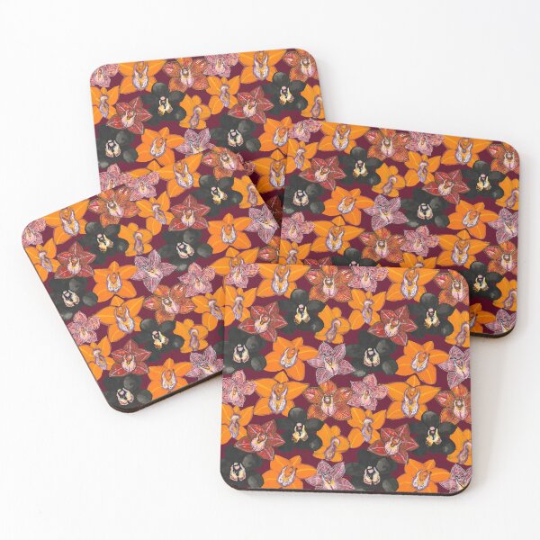 Item preview, Orchids dense designed and sold by hunkyfrog.