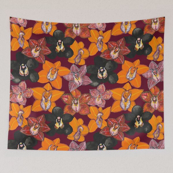 Item preview, Orchids dense designed and sold by hunkyfrog.