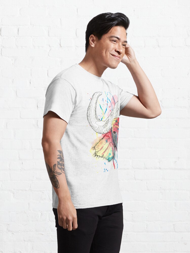 Alternate view of Buffalo Watercolour Classic T-Shirt