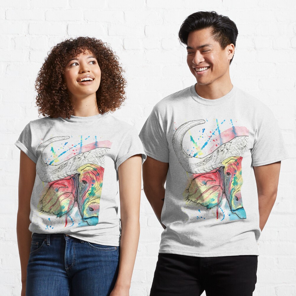 Buffalo Watercolour Classic T-Shirt