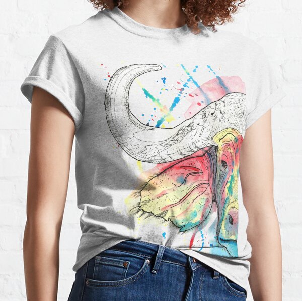Buffalo Watercolour Classic T-Shirt