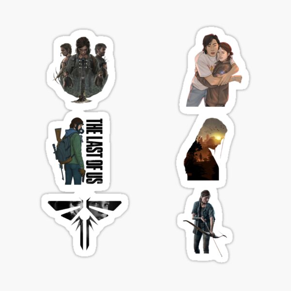 Ellie And Joel Death Shot - The Last Of Us 2 Art Design Sticker