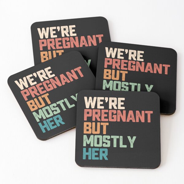 Item preview, We're Pregnant But Mostly Her Vintage For An Expectant Father Baby Announcement Gift designed and sold by alenaz.