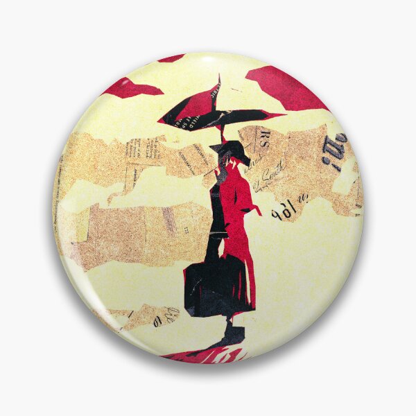 Item preview, A lady with a red umbrella on a haystack designed and sold by Hanna-Fortunata.