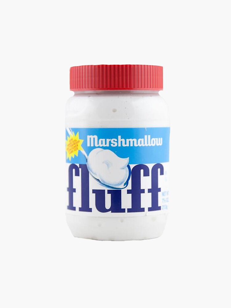 "Fluff Marshmallow Creme Fluffernutter" Sticker for Sale by