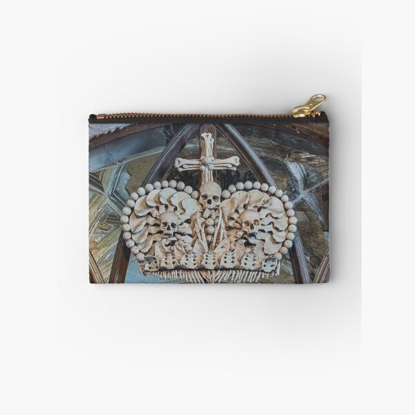 Item preview, Sedlec Ossuary Coat of Arms Photo Art, Human Bone Church Mystery Skulls Art, Halloween Skull designed and sold by Sedlec Ossuary Project.