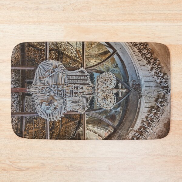 Item preview, Sedlec Ossuary Coat of Arms Photo Art, Human Bone Church Mystery Skulls Art, Halloween Skull designed and sold by Sedlec Ossuary Project.