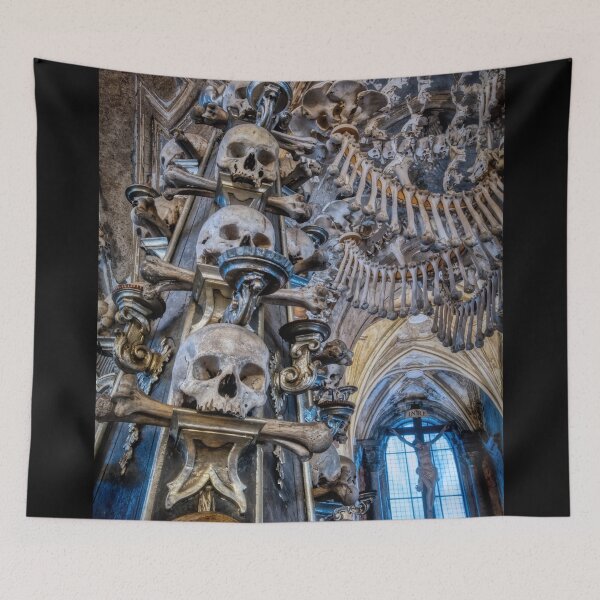 Item preview, Sedlec Ossuary Column Photo Art, Skull Bone Church designed and sold by Sedlec Ossuary Project.