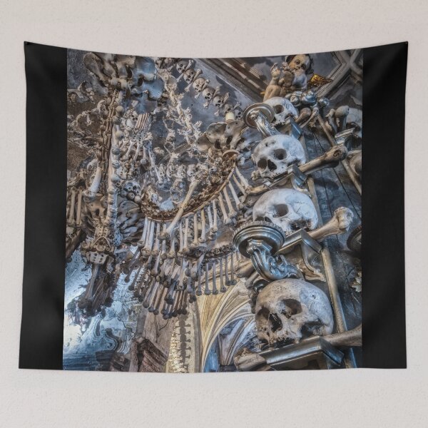 Item preview, Sedlec Ossuary Column Photo Art, Skull Bone Church designed and sold by Sedlec Ossuary Project.