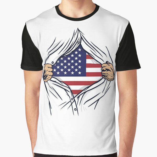 American open shirt flag  Graphic T-Shirt