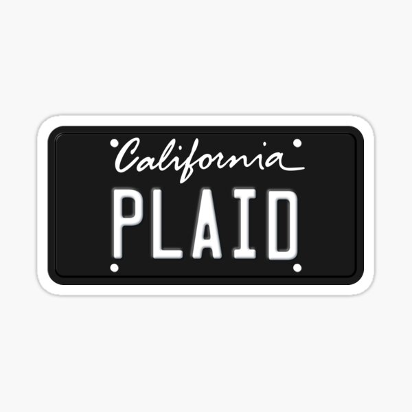 Artikel-Vorschau von Plaid-Nummernschild von Tesla, designt und verkauft von shlehanov.