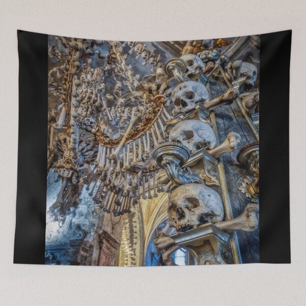 Item preview, Sedlec Ossuary Column Photo Art, Skull Bone Church designed and sold by Sedlec Ossuary Project.