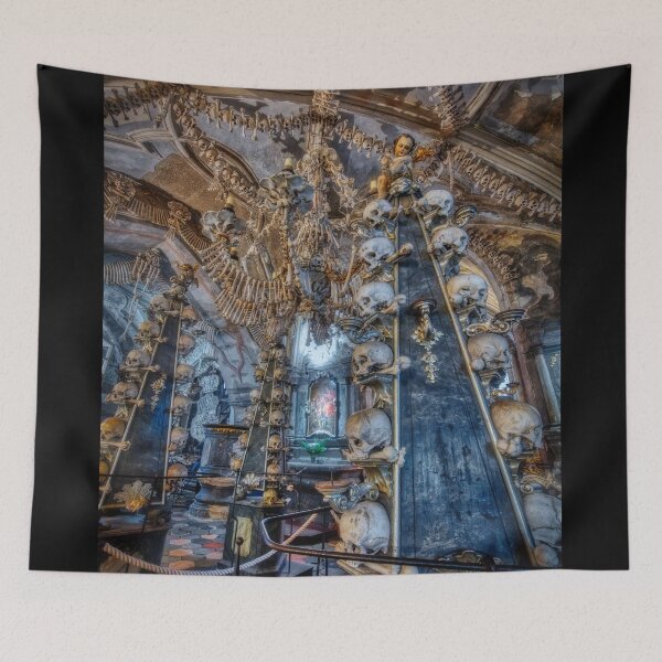 Item preview, Sedlec Ossuary Column Photo Art, Skull Bone Church designed and sold by Sedlec Ossuary Project.