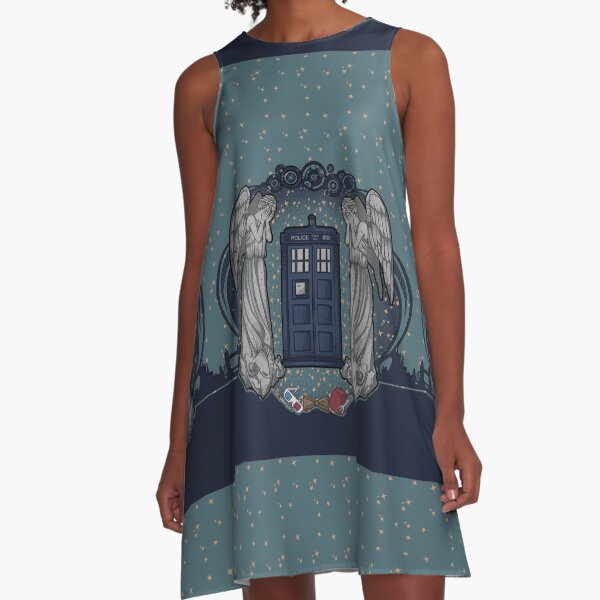 the Doctor crest ART NOUVEAU A-Line Dress