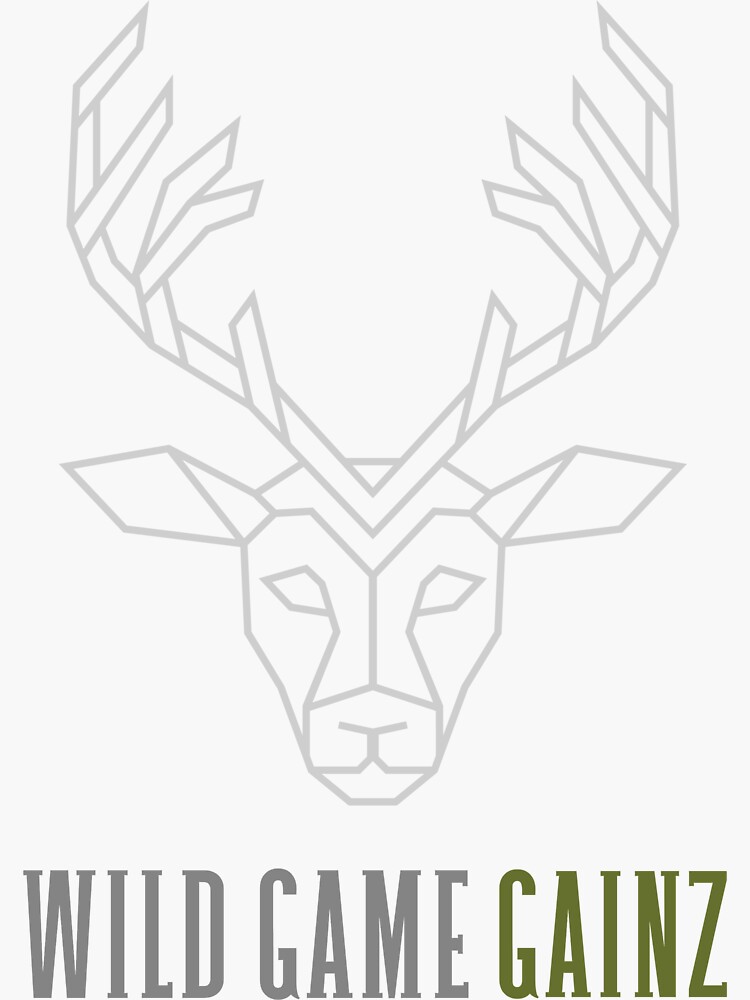 "WILD GAME GAINZ" Sticker by VenturCreations Redbubble