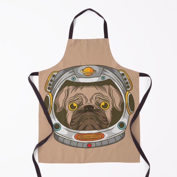 Item preview, Unhappy Astronaut Pug In Space Helmet designed and sold by AfropunkDesigns.
