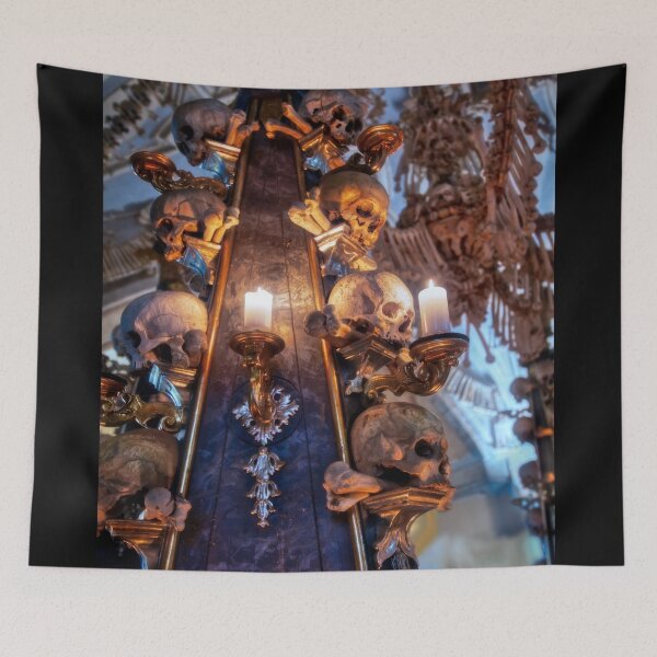 Item preview, Sedlec Ossuary Column Photo Art, Skull Bone Church designed and sold by Sedlec Ossuary Project.
