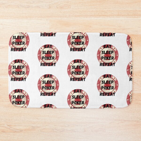 Item preview, Eat Sleep Poker Repeat - For A Fine Poker Night - Red Poker Chip designed and sold by LuckyKermit.