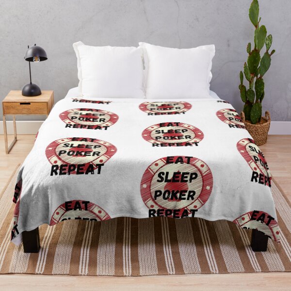 Item preview, Eat Sleep Poker Repeat - For A Fine Poker Night - Red Poker Chip designed and sold by LuckyKermit.