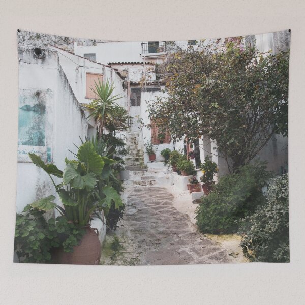 Item preview, Dreamy Alley in Anafiotika Athens #1 #wall #art  designed and sold by Anita's & Bella's Art.