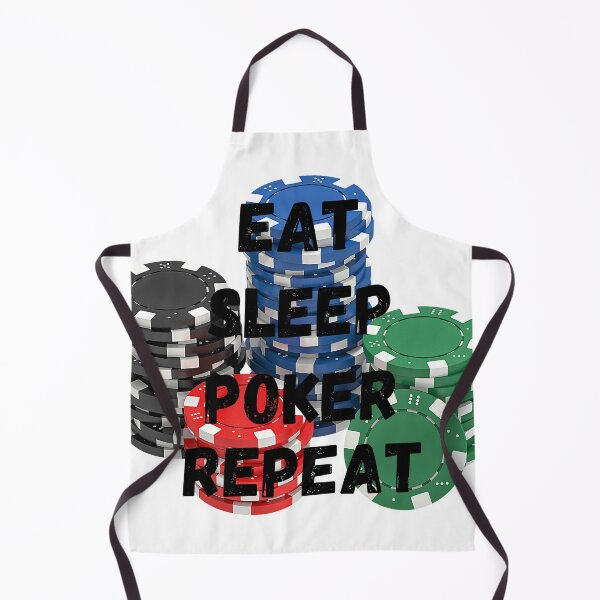Item preview, Eat Sleep Poker Repeat - For A Fine Poker Night - Poker Chips Stack designed and sold by LuckyKermit.