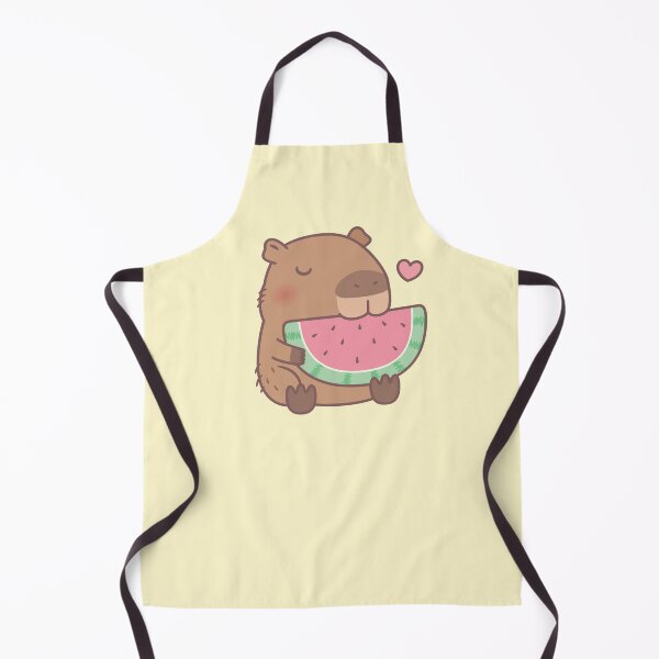 Item preview, Cute Capybara Loves Watermelon designed and sold by rustydoodle.