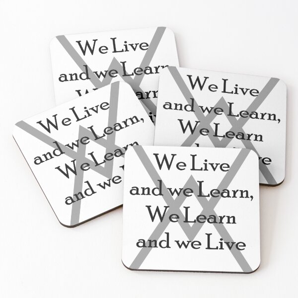 Item preview, We Live and we Learn, We Learn and we Live designed and sold by HangOnShopping.