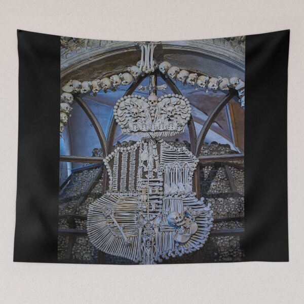 Item preview, Sedlec Ossuary Coat of Arms Photo Art, Skull Bone Church designed and sold by Sedlec Ossuary Project.