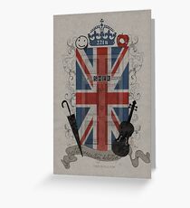 Sherlock Holmes inspired crest Greeting Card