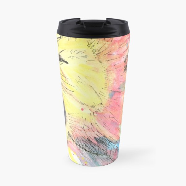 Lion Watercolour Travel Mug
