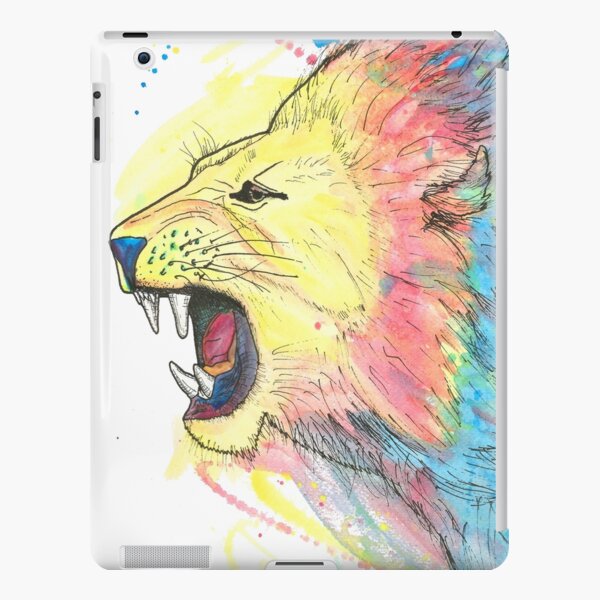 Lion Watercolour iPad Snap Case