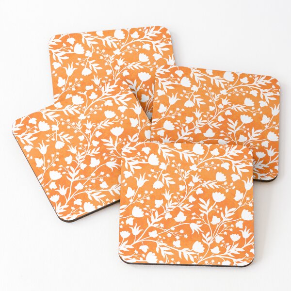 Item preview, Floral Silhouette - Orange designed and sold by JPuckett-Design.