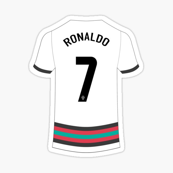 Abultar Estereotipo Subir Pegatina «Cristiano Ronaldo - Equipación visitante de Portugal» de  OnTargetSports | Redbubble