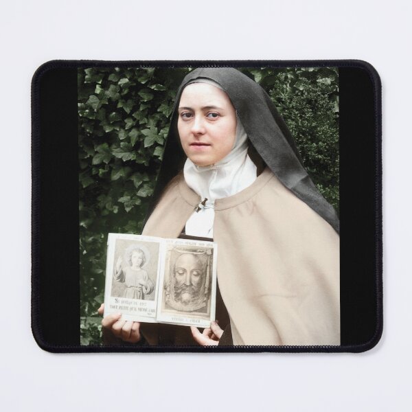 Item preview, St Therese of the Child Jesus and the Holy Face the little flower photo in colour, catholic and Christian gifts, little flower, st therese of the child of jesus, nun designed and sold by St Joseph Art.