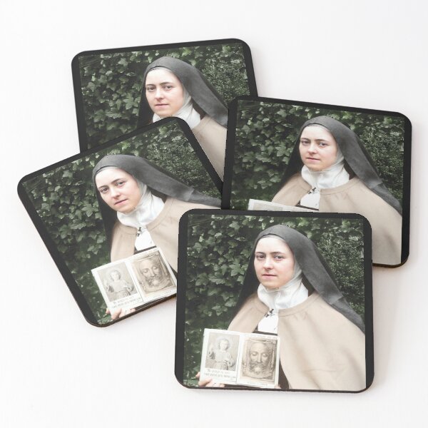 Item preview, St Therese of the Child Jesus and the Holy Face the little flower photo in colour, catholic and Christian gifts, little flower, st therese of the child of jesus, nun designed and sold by St Joseph Art.