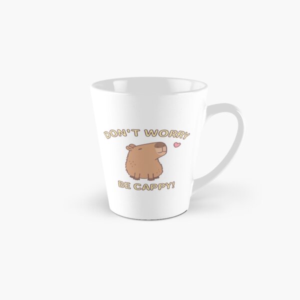 Artikel-Vorschau von Lustig, mach dir keine Sorgen, sei Cappy, Happy Capybara, designt und verkauft von rustydoodle.