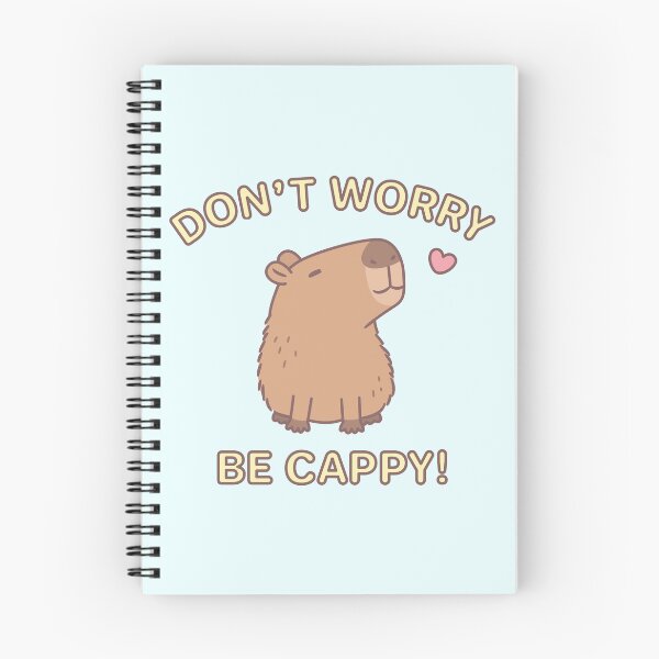 Item preview, Funny Don't Worry Be Cappy, Happy Capybara designed and sold by rustydoodle.