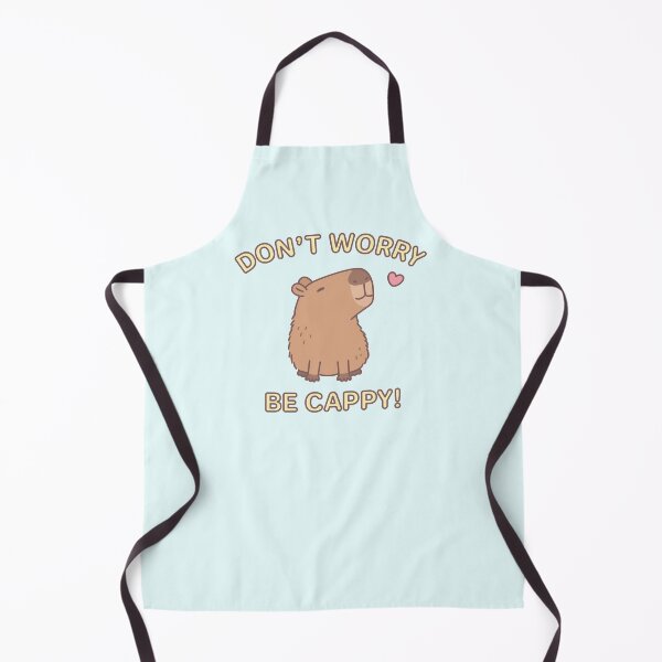 Item preview, Funny Don't Worry Be Cappy, Happy Capybara designed and sold by rustydoodle.