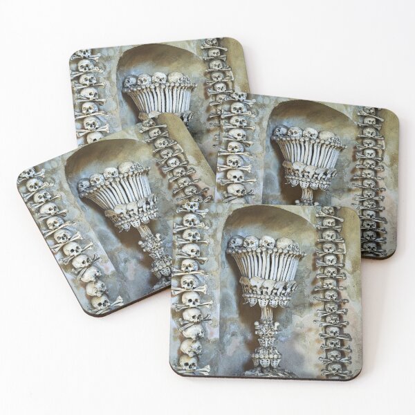 Item preview, Sedlec Ossuary Chalice Photo Art, Skull Bone Church, Halloween Skull Art designed and sold by Sedlec Ossuary Project.