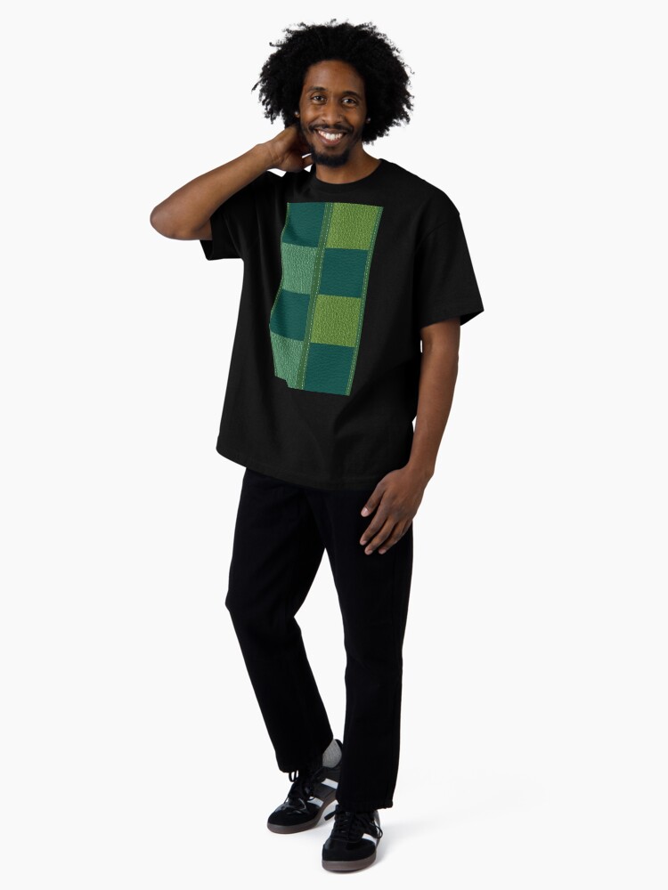 Thumbnail 4 of 7, Oversized T-Shirt, Leather Square designed and sold by VkCases.