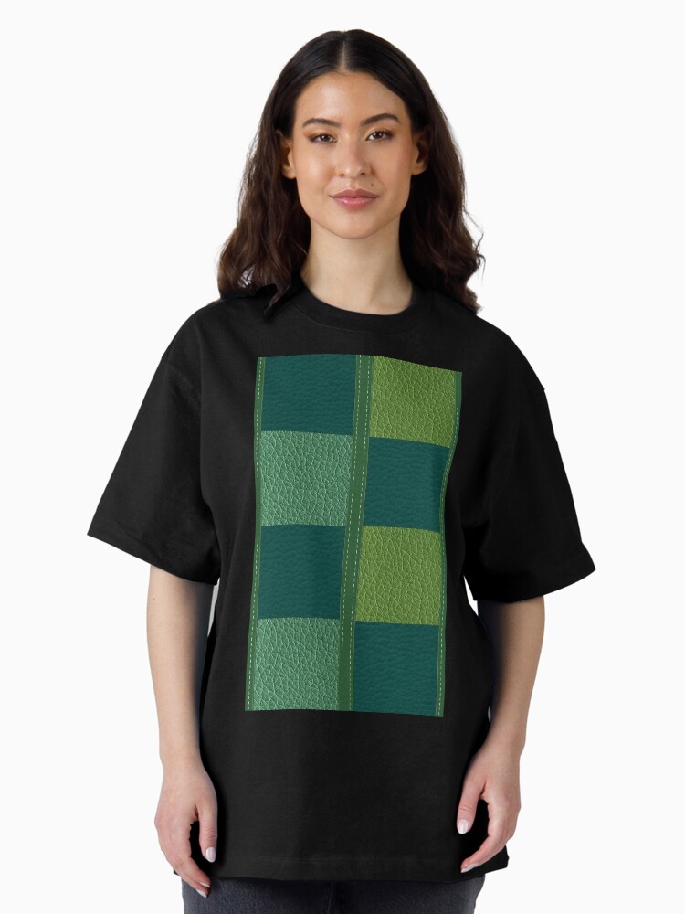 Thumbnail 2 of 7, Oversized T-Shirt, Leather Square designed and sold by VkCases.