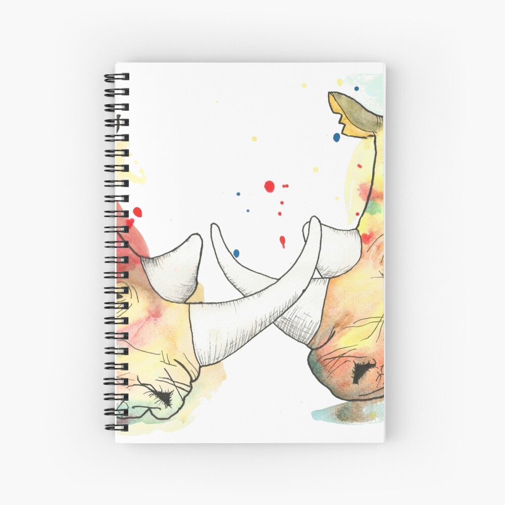 Rhino Watercolour Spiral Notebook