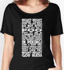 Richie's Bed Time Rhyme Design Women's Relaxed Fit T-Shirt