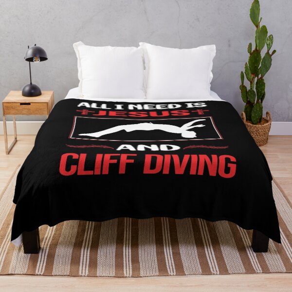 Item preview, Funny Jesus Cliff Diving designed and sold by FifineCroteau.