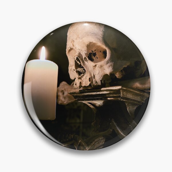 Item preview, Sedlec Ossuary Candle Photo Art, Skull Bone Church designed and sold by Sedlec Ossuary Project.