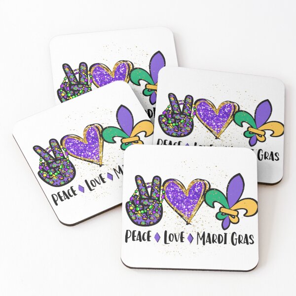 Item preview, Peace, Love, Mardi Gras designed and sold by AHthatIsNice.