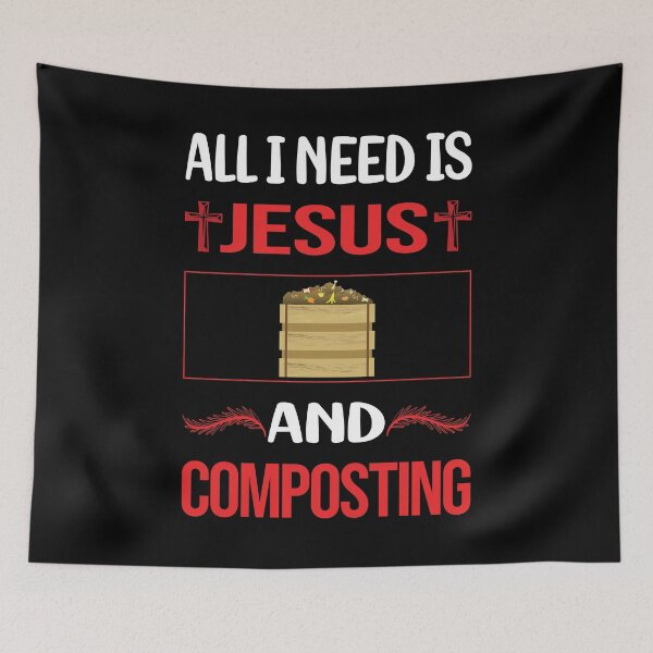 Item preview, Funny Jesus Composting Compost Composter designed and sold by FifineCroteau.
